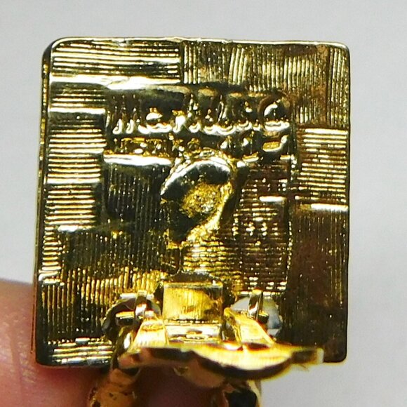 Rare, Salvador Teran Aztec Clip On Earrings in Excellent Condition - Picture 3 of 4